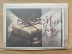 Postkarte Din A6 „Der Herr segne Dich“, mit Umschlag
