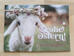 Postkarte „Frohe Ostern! (Lamm)“ (Din A6)