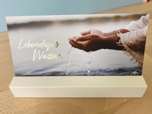 Postkarte „Lebendiges Wasser.“ (Din lang)